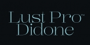 Lust Pro Didone font download