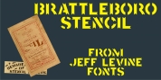 Brattleboro Stencil JNL font download