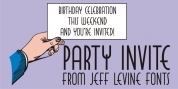 Party Invite JNL font download