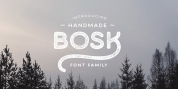 Bosk Hand font download