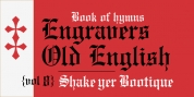 Monotype Engravers Old English font download