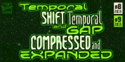 Temporal Shift and Temporal Gap Expanded font download