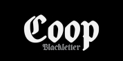 Coop Blackletter font download