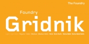 Foundry Gridnik font download