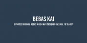 Bebas Kai font download