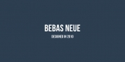 Bebas Neue font download