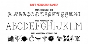 Rae's Monogram Family font download