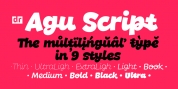 DR Agu Script font download