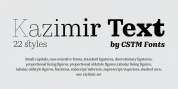 Kazimir Text font download