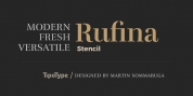 Rufina Stencil font download