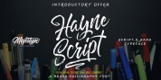 Hayne Script font download