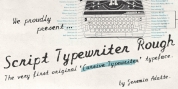 Script Typewriter Rough font download
