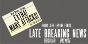 Late Breaking News JNL font download