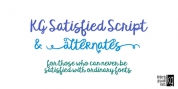 KG Satisfied Script font download