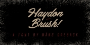 Haydon Brush font download