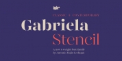 Gabriela Stencil font download