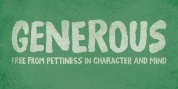 Generous font download