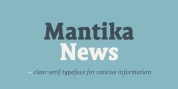Mantika News font download