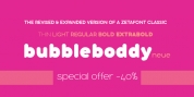 Bubbleboddy Neue font download