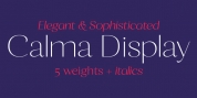 Calma Display font download