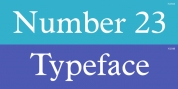 Number 23 font download