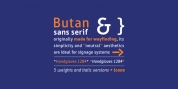 Butan font download