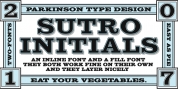 Sutro Initials font download