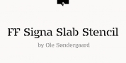 FF Signa Slab Stencil font download