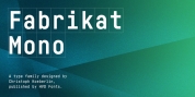 Fabrikat Mono font download