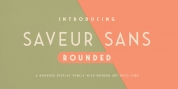 Saveur Sans Round font download