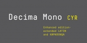 Decima Mono Cyr font download