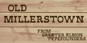 Old Millerstown font download