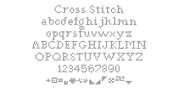 Cross Stitch font download