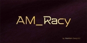 AM Racy font download