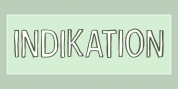 Indikation font download