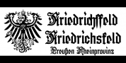 Friedrichsfeld font download