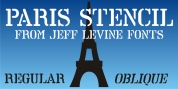 Paris Stencil JNL font download