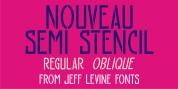 Nouveau Semi Stencil JNL font download