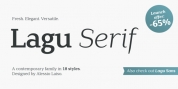 Lagu Serif font download