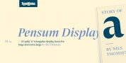 Pensum Display font download