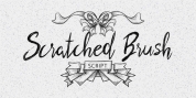 Scratched Brush Script font download