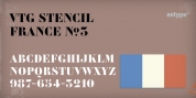 Vtg Stencil France No3 font download