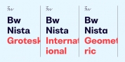 Bw Nista font download