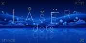 Laser Dots font download