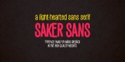 Saker Sans font download