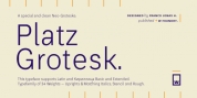 Platz Grotesk font download