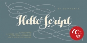 Hello Script font download