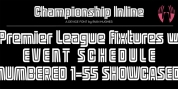 Championship Inline font download