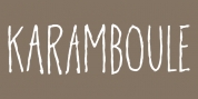 Karamboule font download