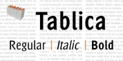 Tablica font download